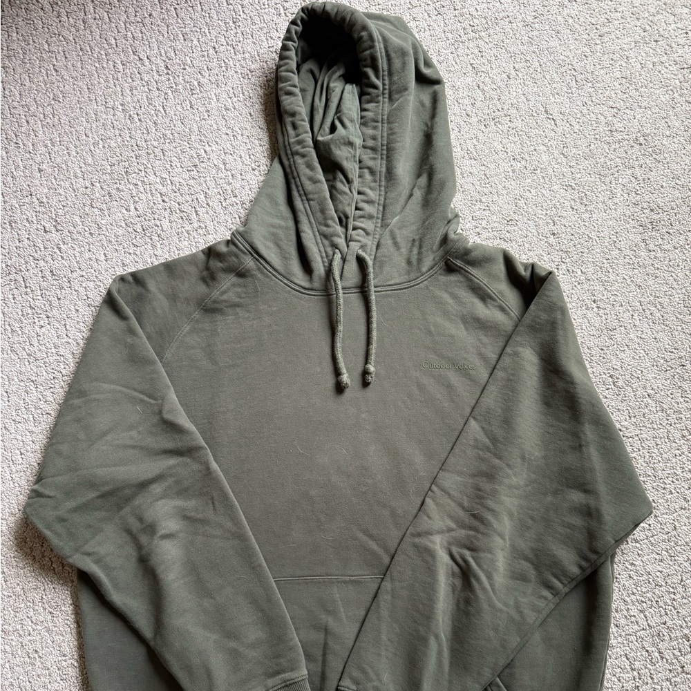 Outdoor Voices Dark Green Hoodie